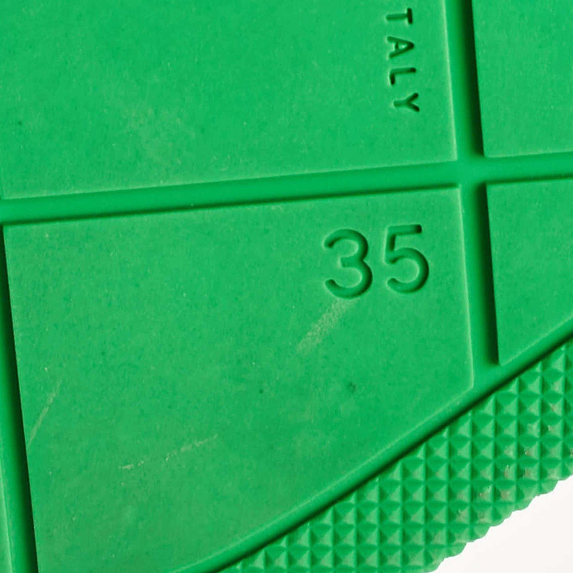 Bottega Veneta Greene & Greene Greene Pool Slides Taglia 35 in vendita 3