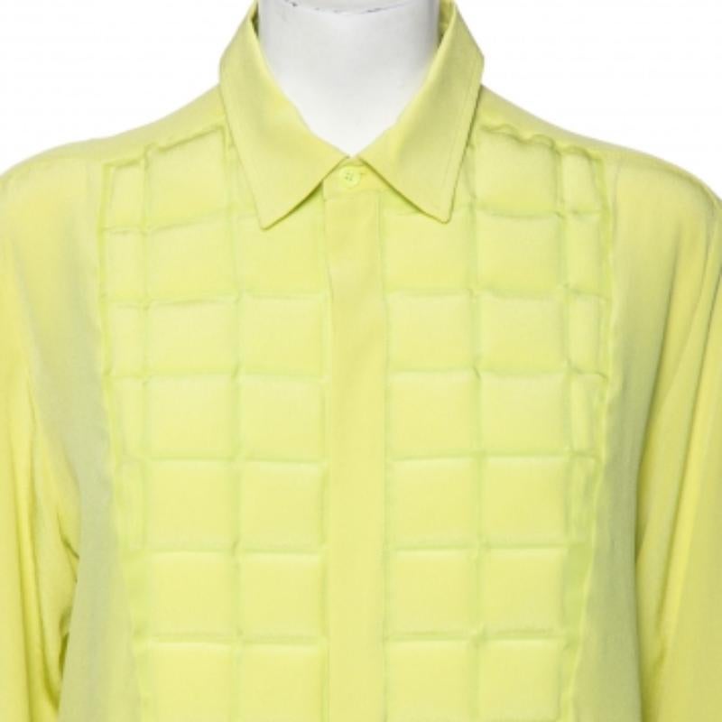 Bottega Veneta Greene & Greene & Greene Trapuntato con dettagli Tuxedo Camicia M in vendita 3