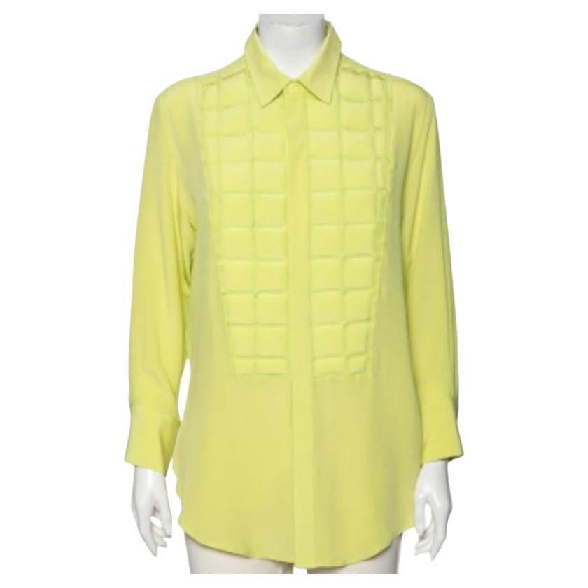 Bottega Veneta Greene & Greene & Greene Trapuntato con dettagli Tuxedo Camicia M in vendita