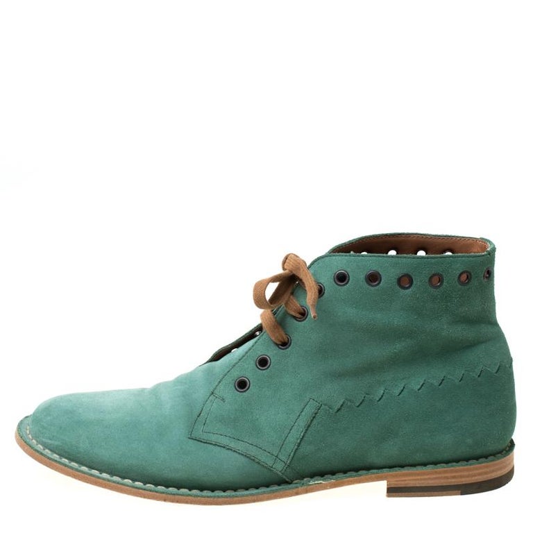 bottega boots green bottom
