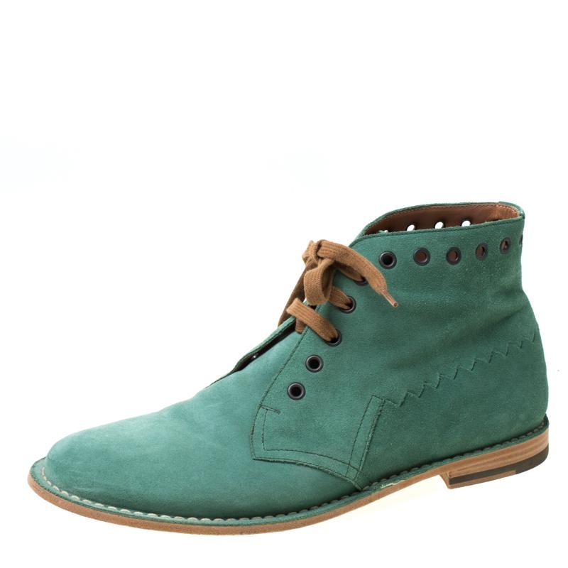 Bottega Veneta Green Boots - 3 For Sale on 1stDibs
