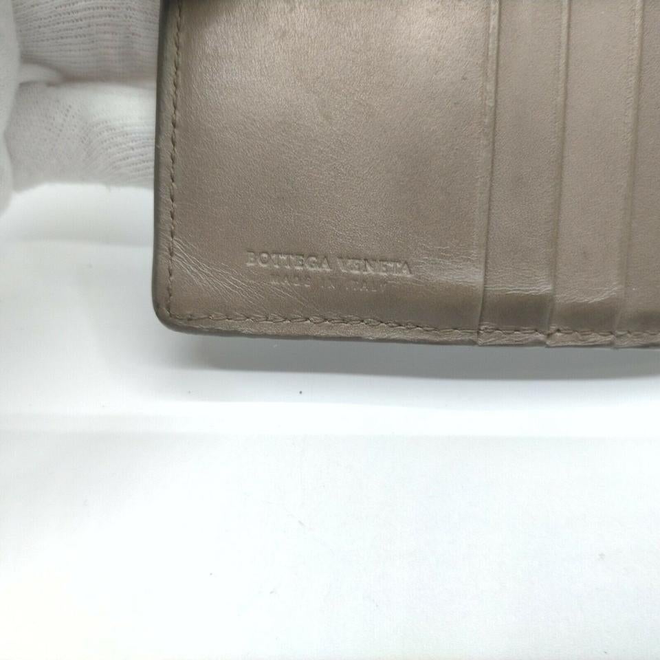 Bottega Veneta Grey-Brown Intrecciato Woven Leather Bifold Wallet 861755 4