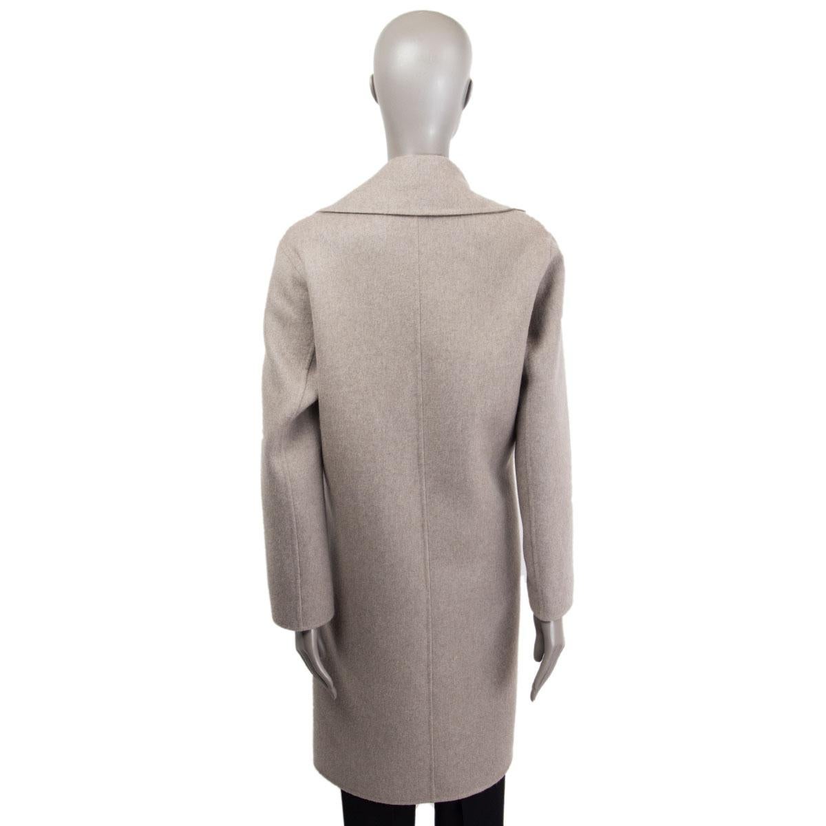 BOTTEGA VENETA gris cachemira Chaqueta Abrigo TIE WAIST 38 XS en Excelente Estado en Zürich, CH
