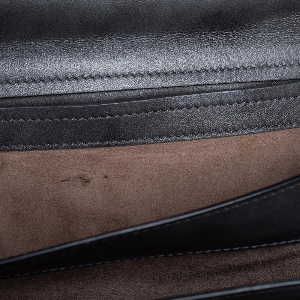 Bottega Veneta Grey Intrecciato Leather City Knot Shoulder Bag In Good Condition In Dubai, Al Qouz 2