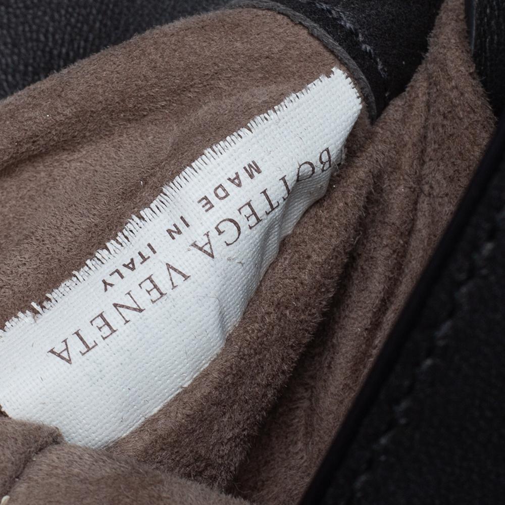 Women's Bottega Veneta Grey Intrecciato Leather City Knot Shoulder Bag