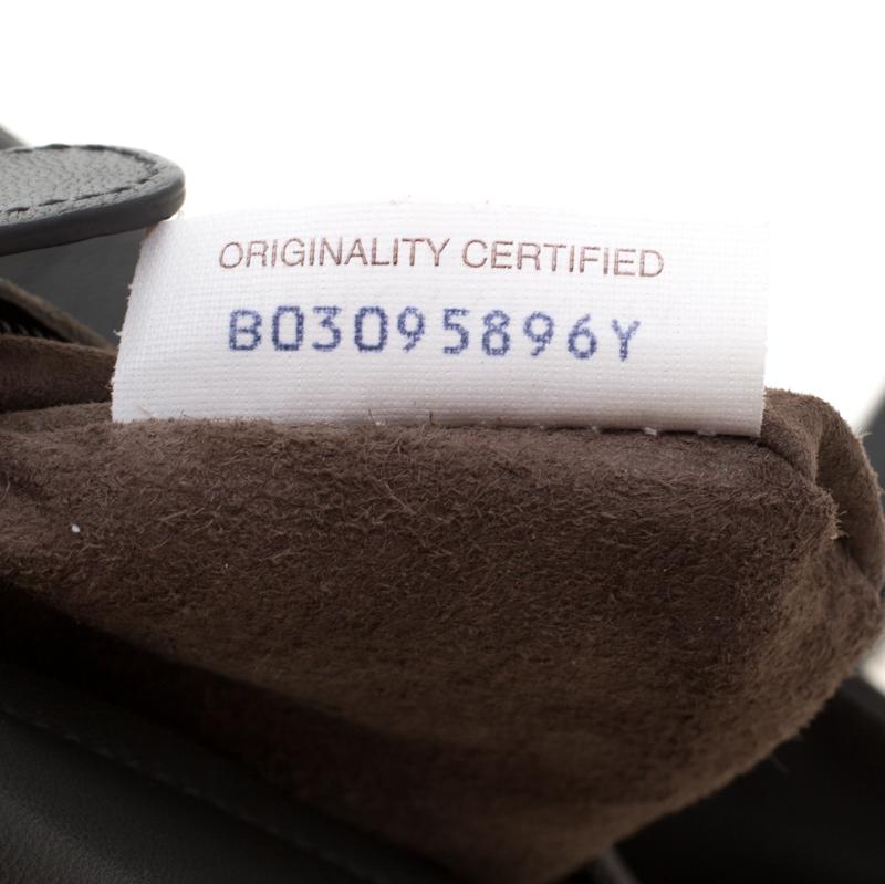 Bottega Veneta Grey Intrecciato Leather Crossbody Bag In Good Condition In Dubai, Al Qouz 2