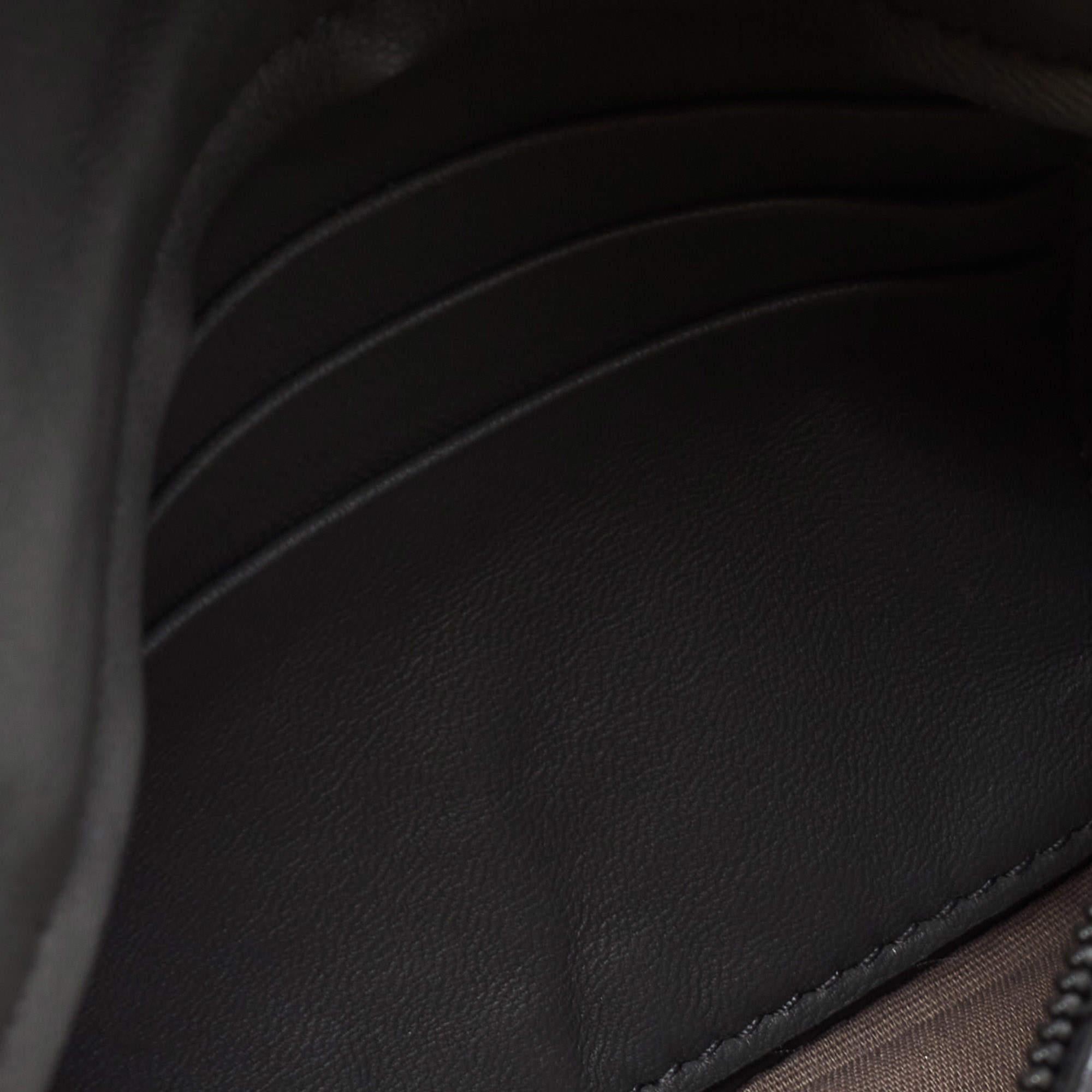 Bottega Veneta Grey Intrecciato Leather Flap Chain Crossbody Bag 5
