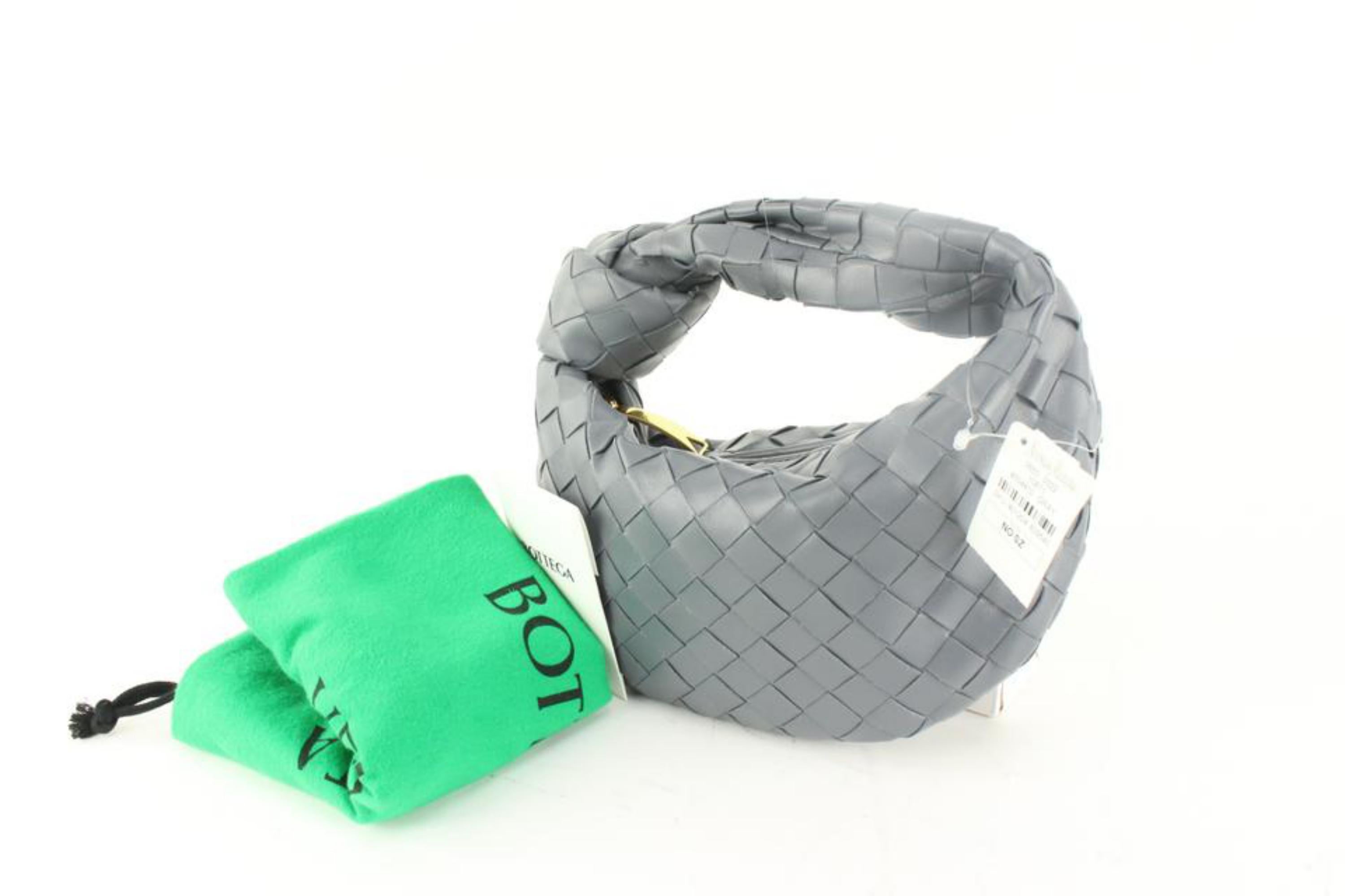 Bottega Veneta Grey Mini Jodie Hobo 45bv62s 5