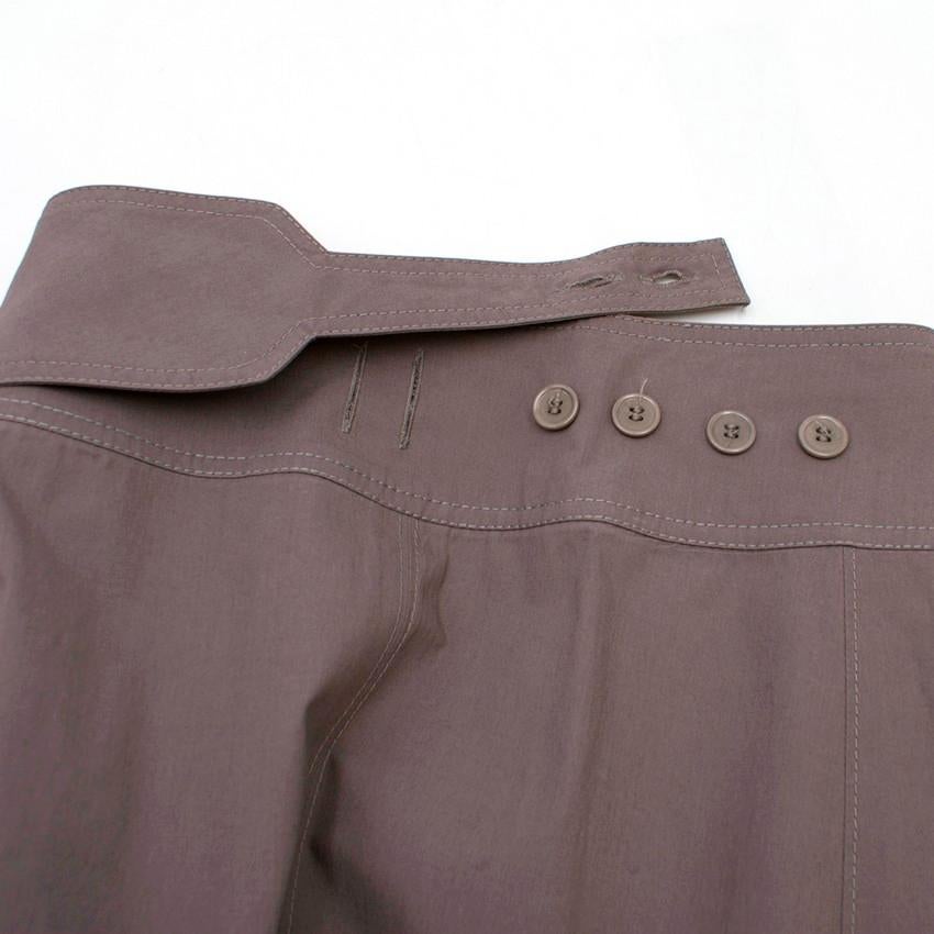 Bottega Veneta Grey Pleated Maxi Skirt US 00 In Good Condition For Sale In London, GB