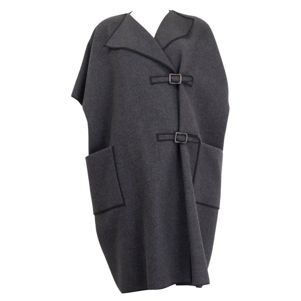 BOTTEGA VENETA Veste grise en laine et angora à manches courtes façon boléro à manches courtes 38 XS