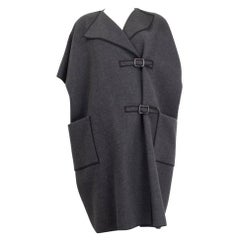 BOTTEGA VENETA Veste grise en laine et angora à manches courtes façon boléro à manches courtes 38 XS
