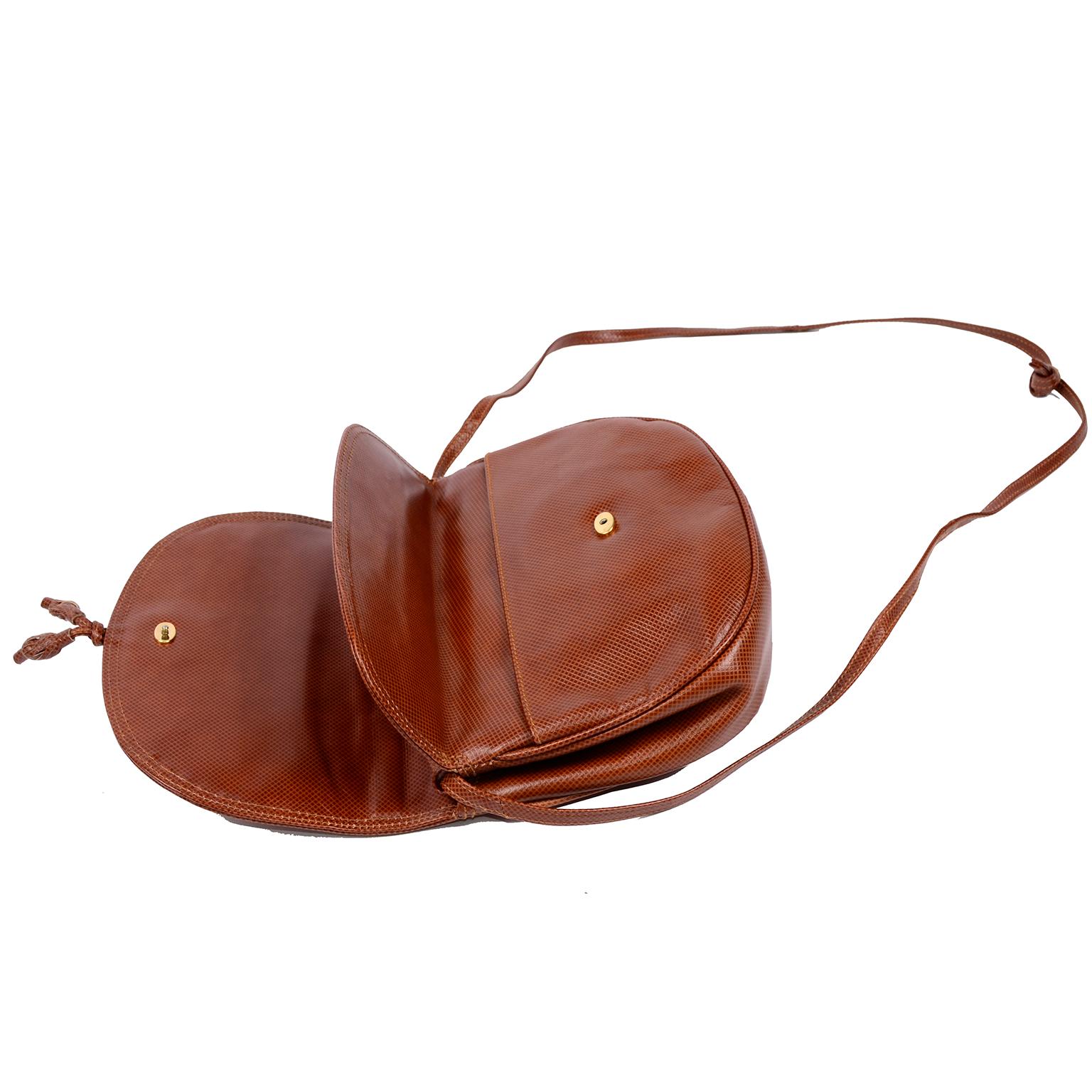 Brown Bottega Veneta Handbag Vintage Leather Cross Body Shoulder Flap Bag