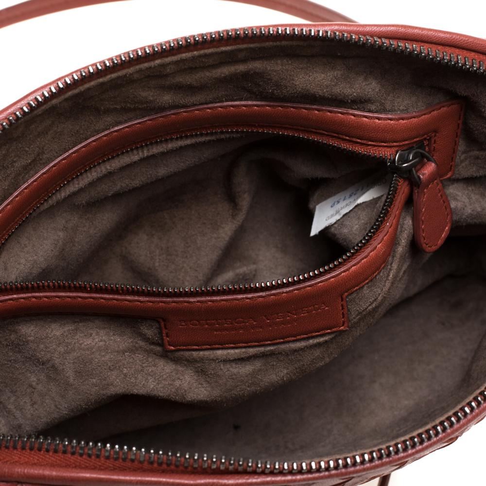 Bottega Veneta Hazel Nut Intrecciato Leather Nodini Crossbody Bag 4