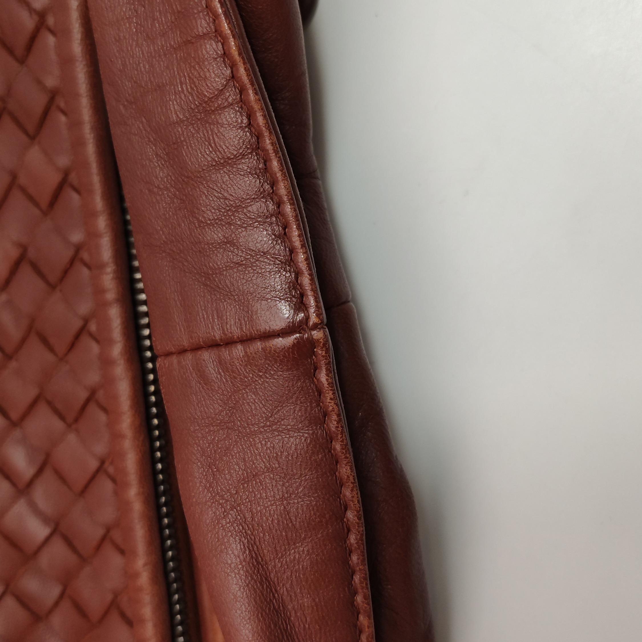 Bottega Veneta Hobo Bag Lambskin leather Brick Red 47cm 5