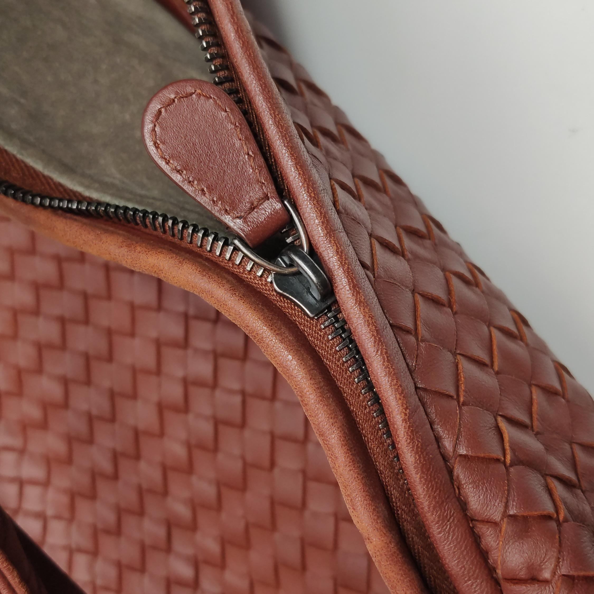 Bottega Veneta Hobo Bag Lambskin leather Brick Red 47cm 7