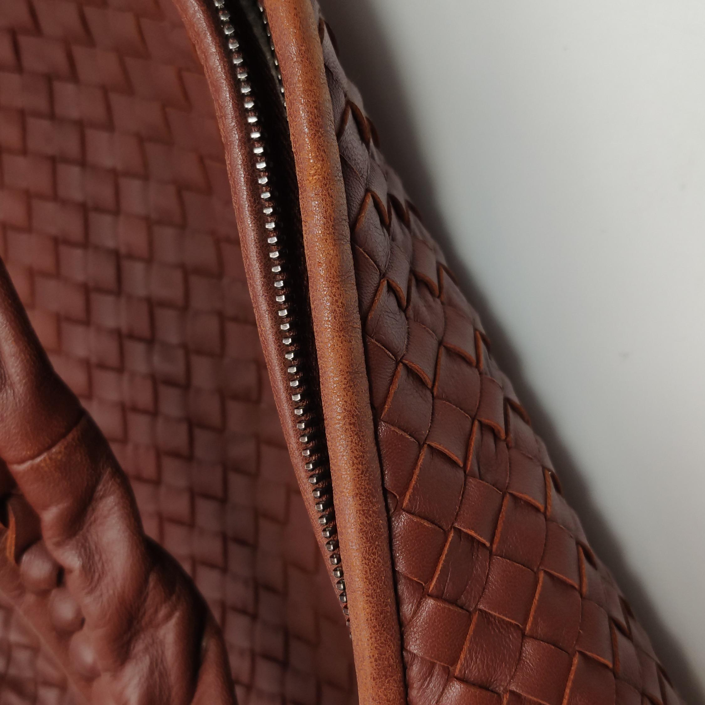 Bottega Veneta Hobo Bag Lambskin leather Brick Red 47cm 12