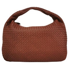 Bottega Veneta Hobo Bag Lambskin leather Brick Red 47cm