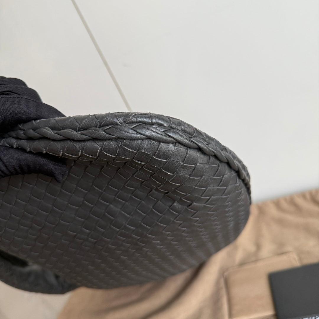 Bottega Veneta Bolso Hobo Piel de cordero Gris Oscuro Grande 47cm 8