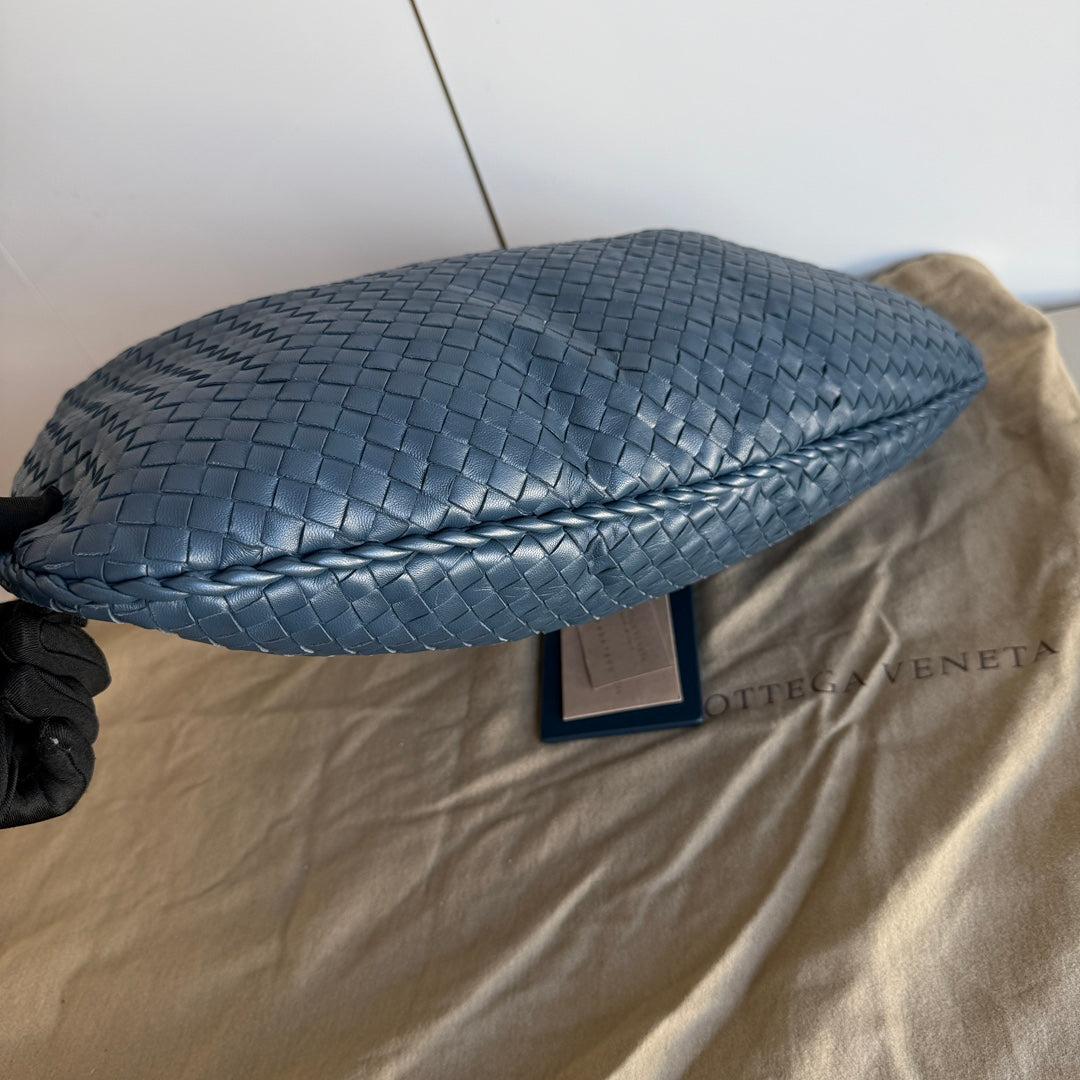 Bottega Veneta Hobo Bag Lambskin leather Dark Navy Medium 47cm 5