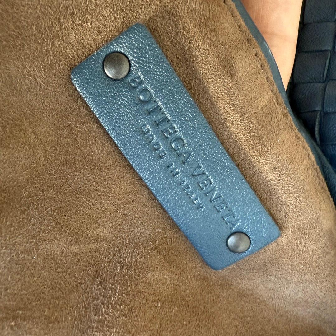 Bottega Veneta Hobo Bag Lambskin leather Dark Navy Medium 47cm 13