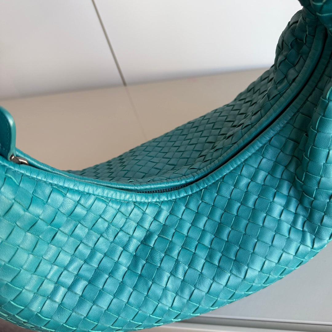 Bottega Veneta Hobo Bag Lambskin leather Green 47cm For Sale 7