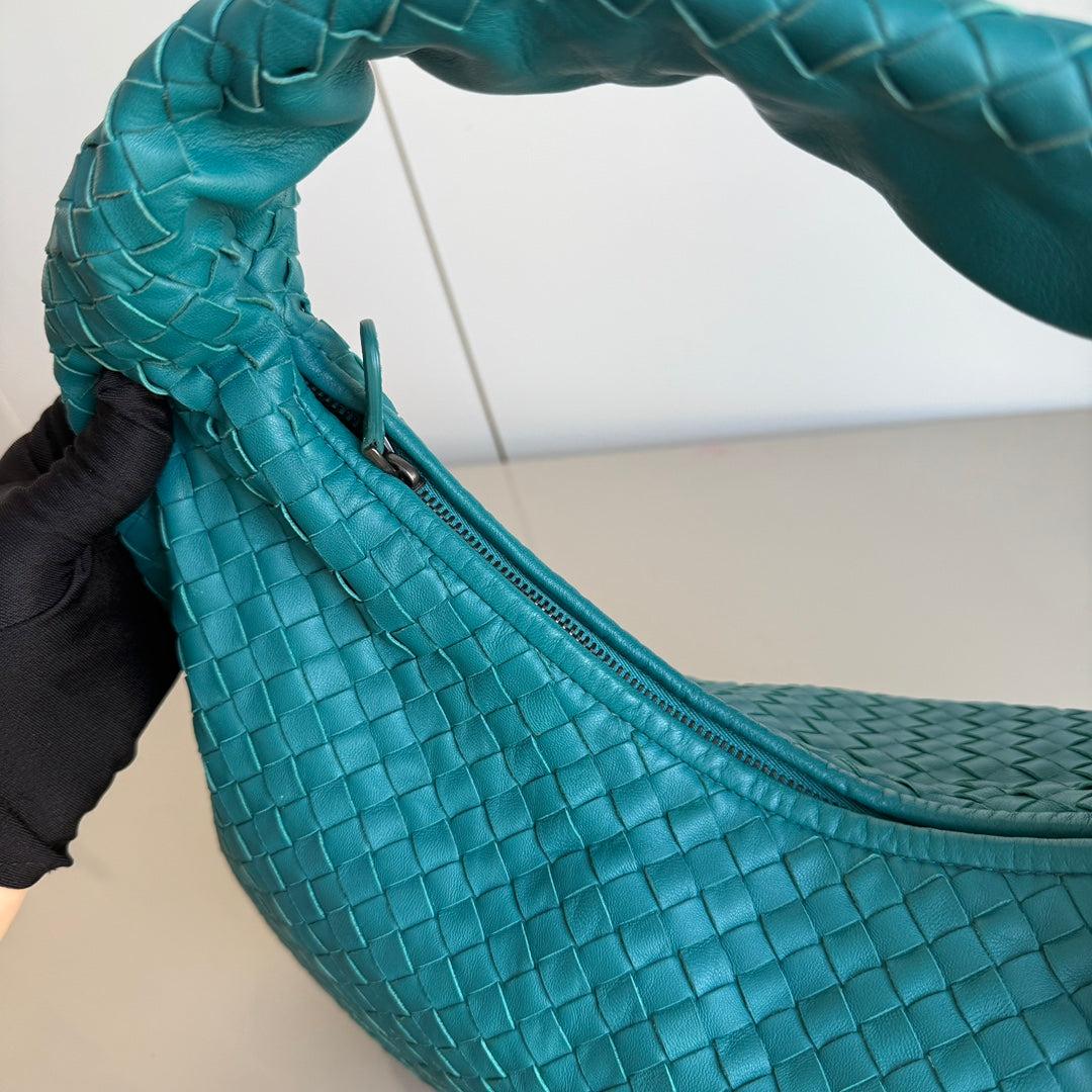 Bottega Veneta Hobo Bag Lambskin leather Green 47cm For Sale 8