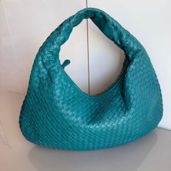 Bottega Veneta Hobo Bag Lambskin leather Green 47cm