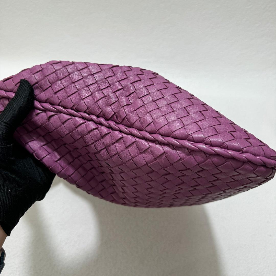 Bottega Veneta Hobo Bag Lambskin leather Lavender Purple Handle Medium 47cm 4