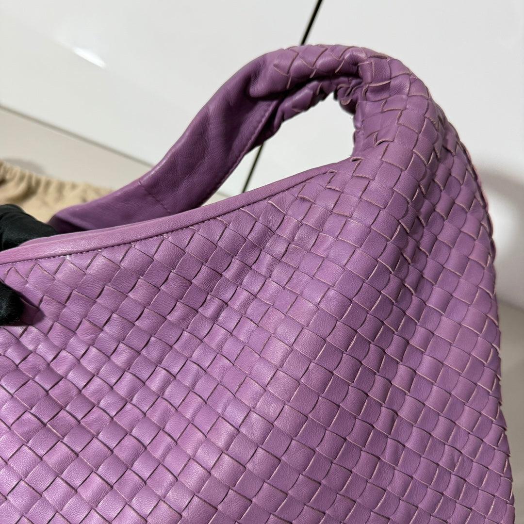 Bottega Veneta Hobo Bag Lambskin leather Lilac Lavender Purple Medium 47cm 7