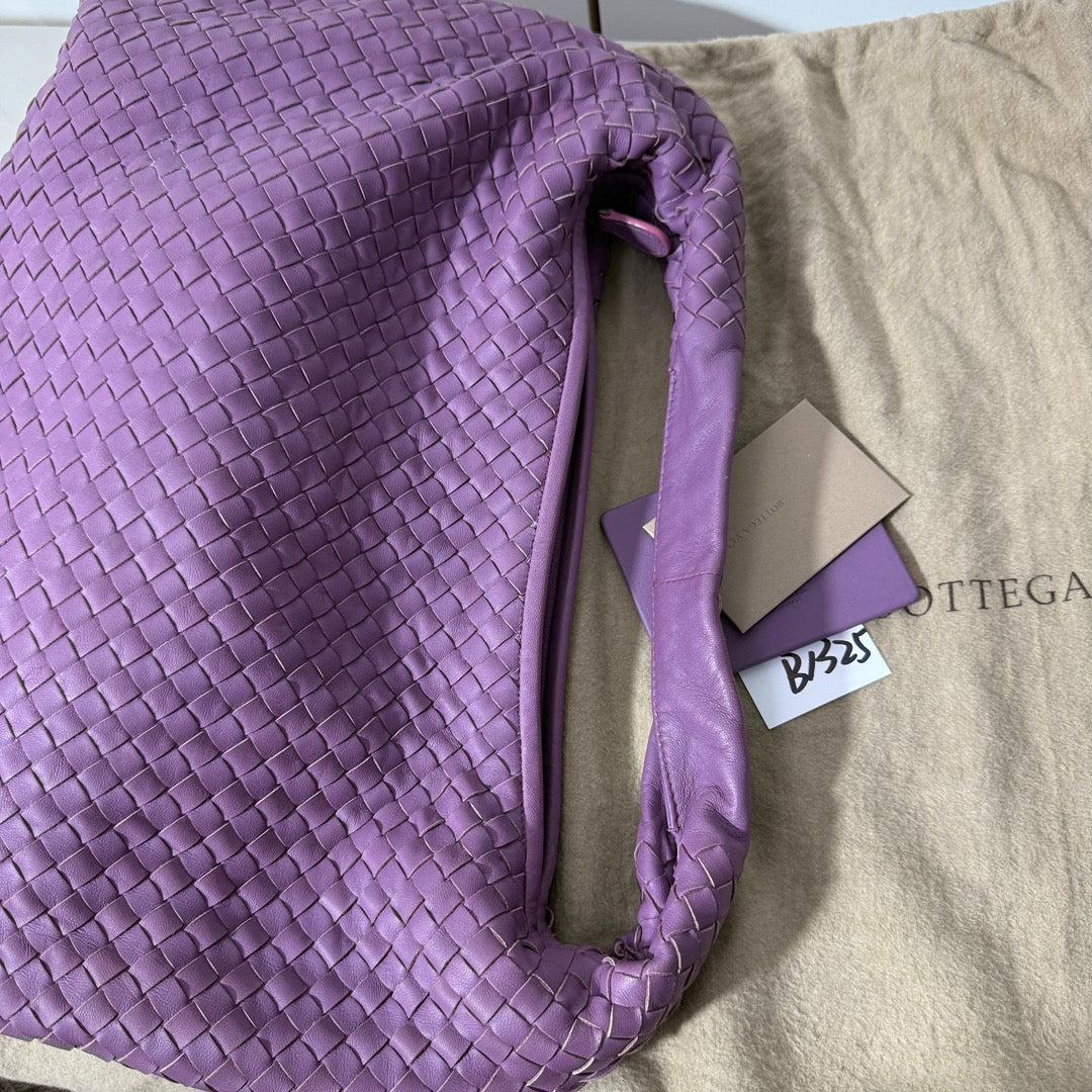 Bottega Veneta Hobo Bag Lambskin leather Lilac Lavender Purple Medium 47cm 8