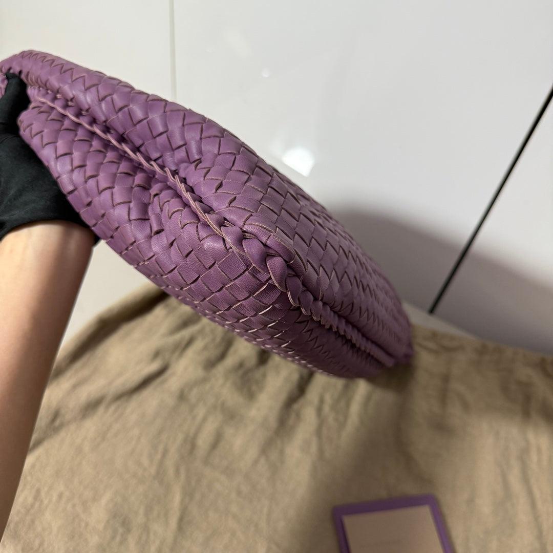 Bottega Veneta Hobo Bag Lambskin leather Lilac Lavender Purple Medium 47cm 9