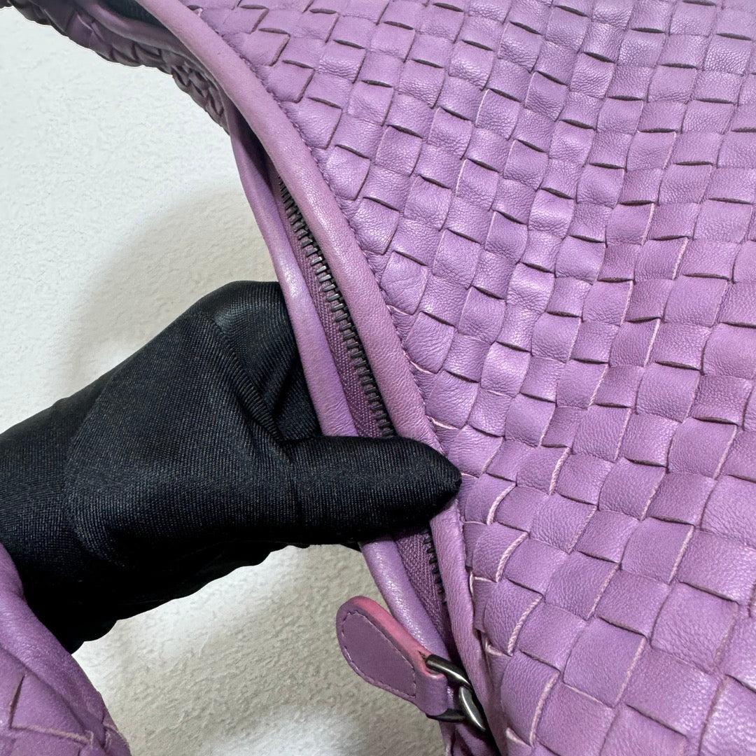 Bottega Veneta Hobo Bag Lambskin leather Lilac Lavender Purple Medium 47cm 12