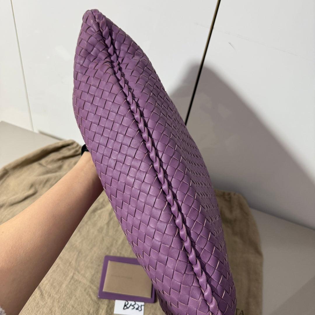 Bottega Veneta Hobo Bag Lambskin leather Lilac Lavender Purple Medium 47cm 4