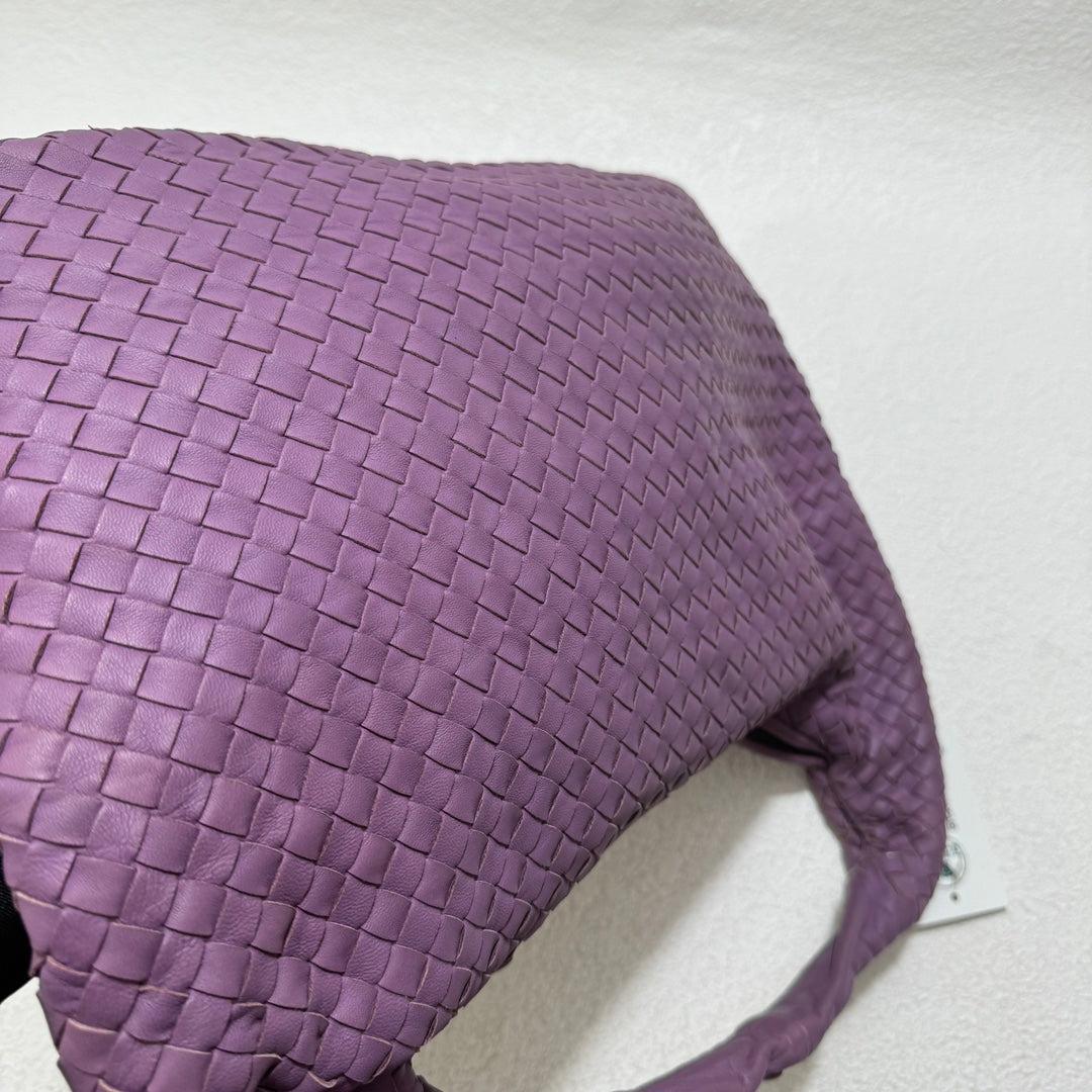 Bottega Veneta Hobo Bag Lambskin leather Lilac Lavender Purple Medium 47cm 5
