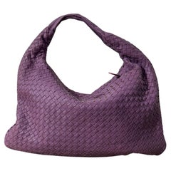 Bottega Veneta Hobo Bag Lambskin leather Lilac Lavender Purple Medium 47cm