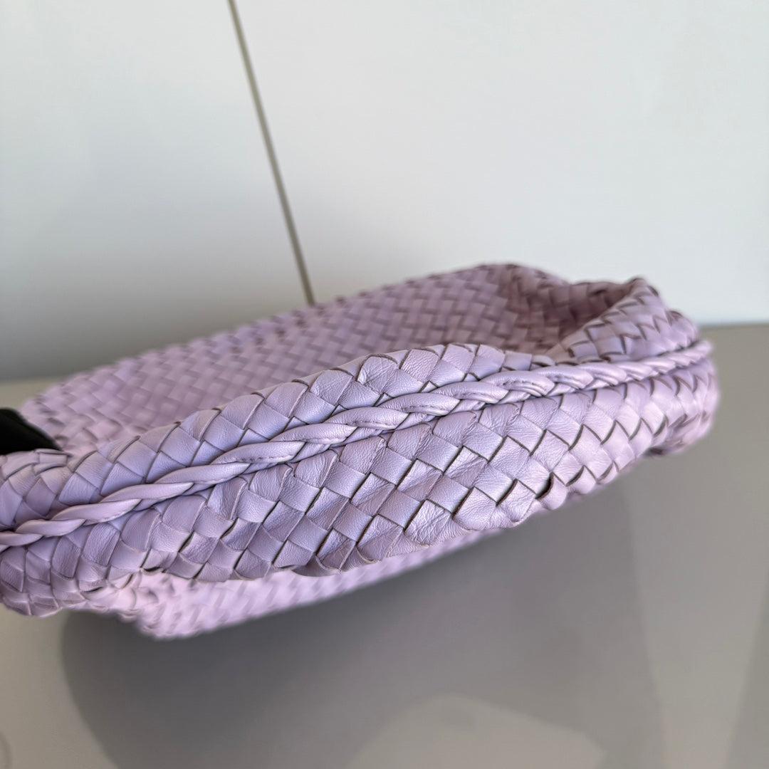 Bottega Veneta Hobo Bag Lambskin leather Lilac Purple Large 47cm 5