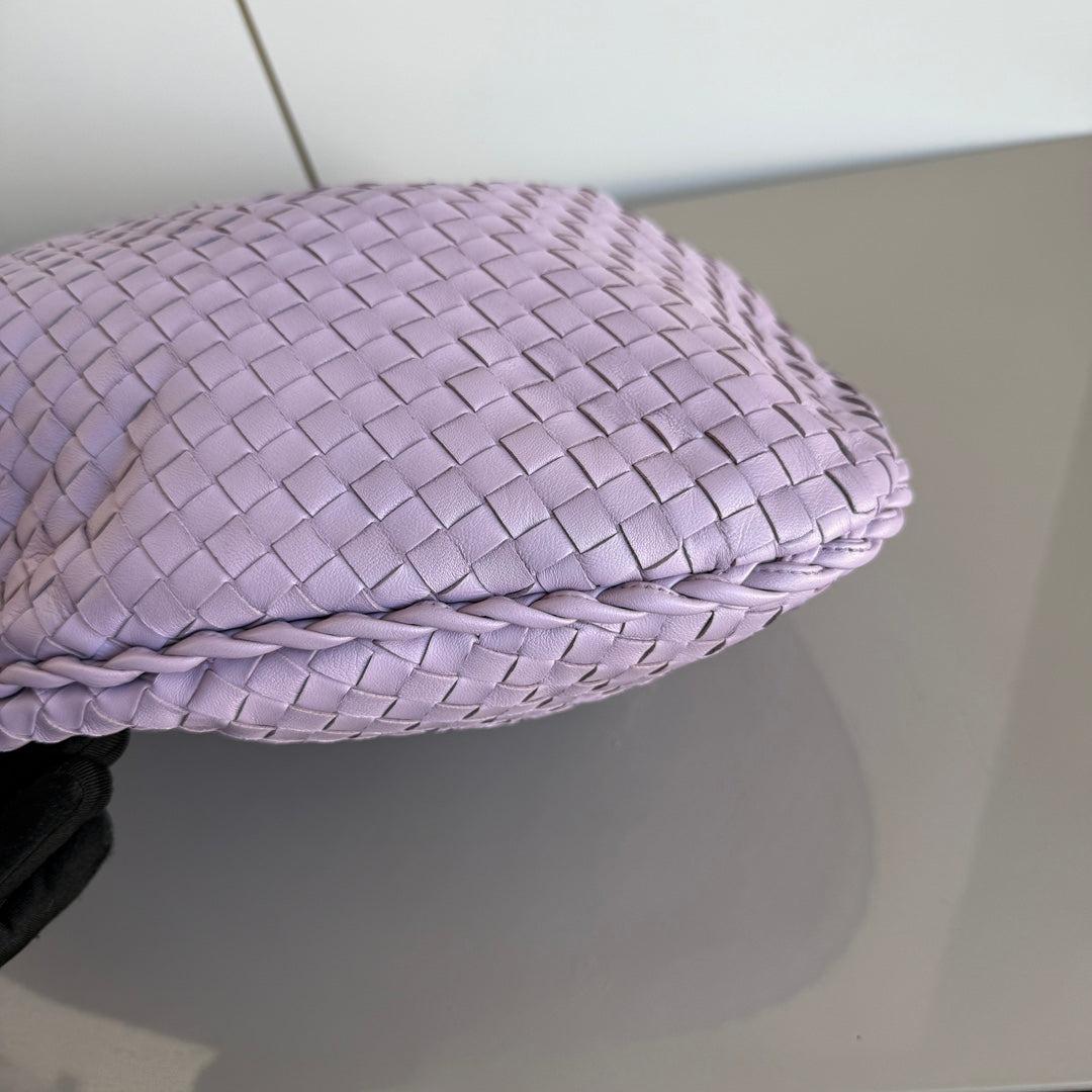 Bottega Veneta Hobo Bag Lambskin leather Lilac Purple Large 47cm 7