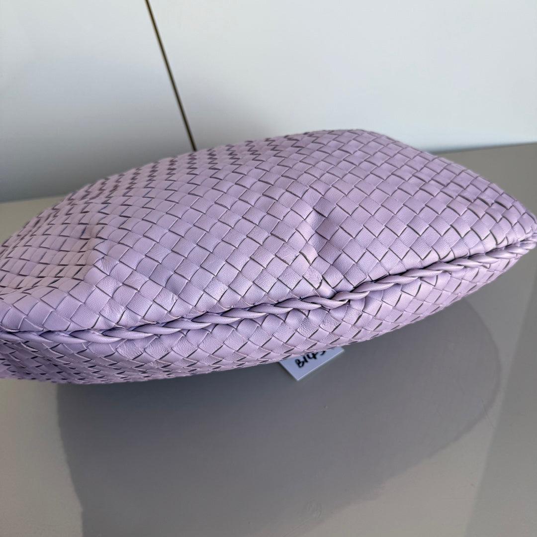 Bottega Veneta Hobo Bag Lambskin leather Lilac Purple Large 47cm 8
