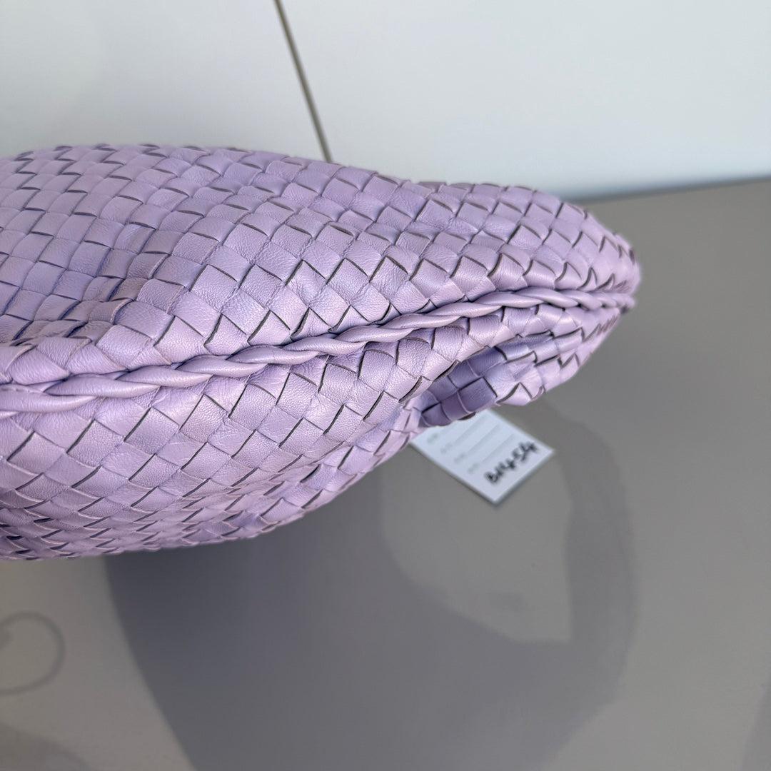 Bottega Veneta Hobo Bag Lambskin leather Lilac Purple Large 47cm 10