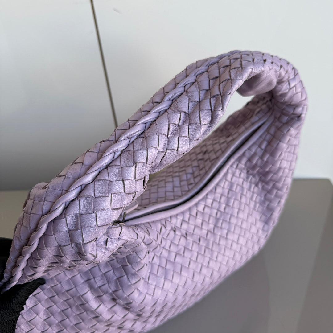 Bottega Veneta Hobo Bag Lambskin leather Lilac Purple Large 47cm In New Condition In AUBERVILLIERS, FR