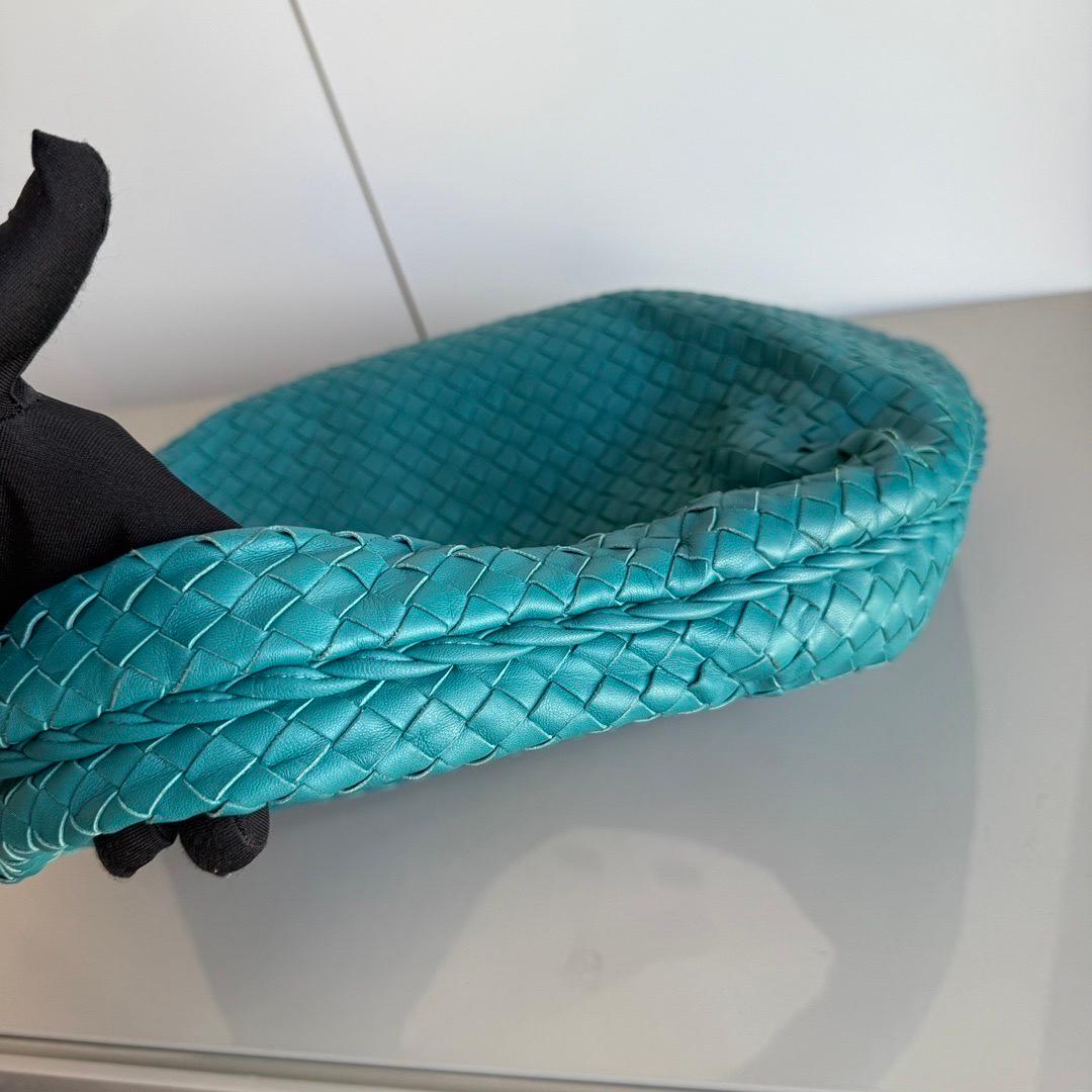Bottega Veneta Hobo Bag Lambskin leather Teal Green 47cm For Sale 1