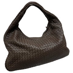 Bottega Veneta Hobo Bag Large Chocolate Brown Lambskin leather 47cm