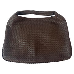 Bottega Veneta Hobo Bag Large Dark Chocolate Brown Lambskin leather 53cm Bottega Veneta Hobo Bag Large Dark Chocolate Brown Lambskin leather 53cm