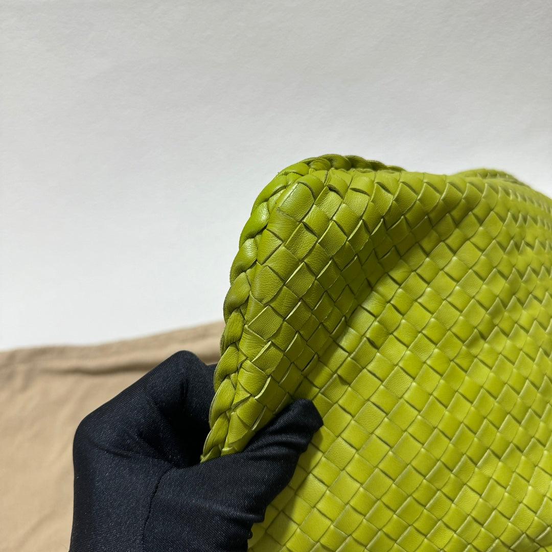Bottega Veneta Hobo Bag Large Leather Mela Green 47cm 5