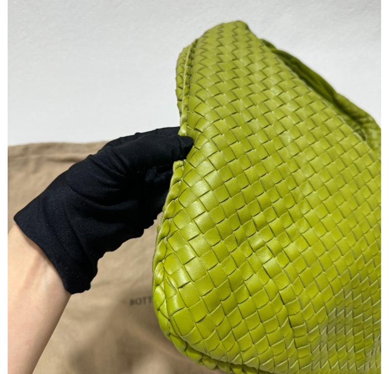 Bottega Veneta Hobo Bag Large Leather Mela Green 47cm 7
