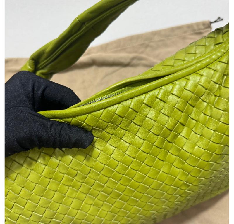 Bottega Veneta Hobo Bag Large Leather Mela Green 47cm 13