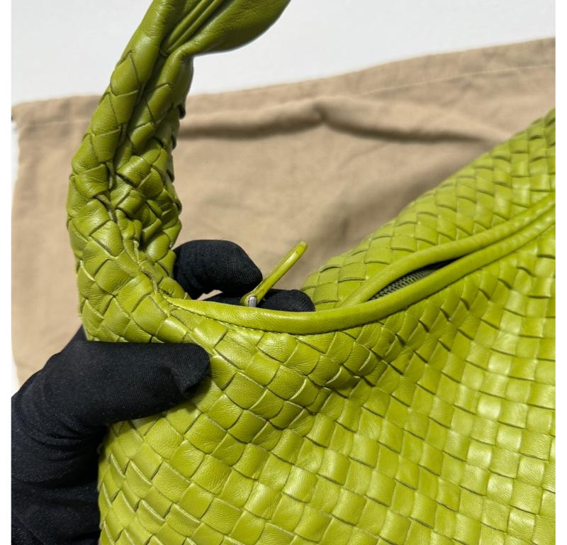 Bottega Veneta Hobo Bag Large Leather Mela Green 47cm 14
