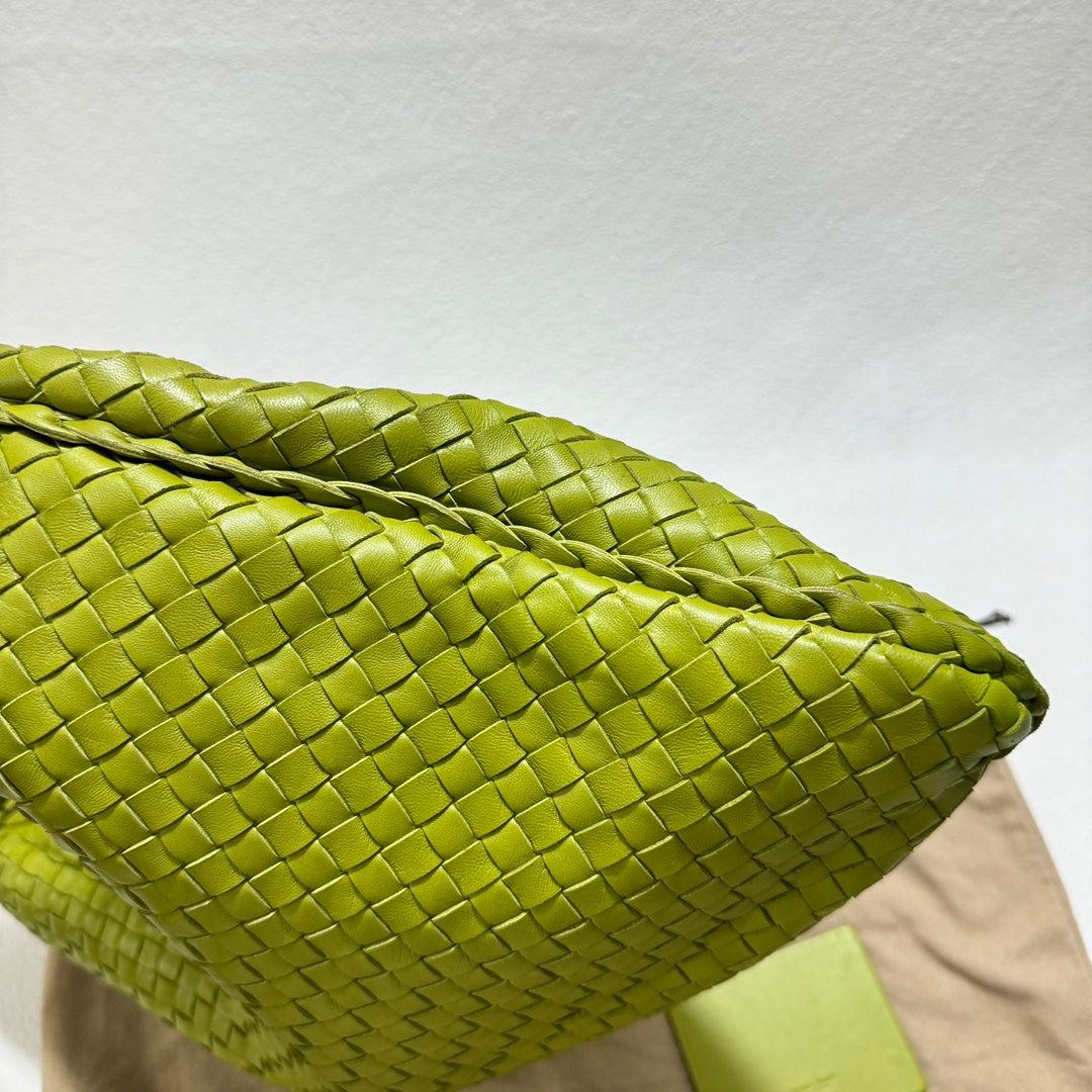 Brown Bottega Veneta Hobo Bag Large Leather Mela Green 47cm
