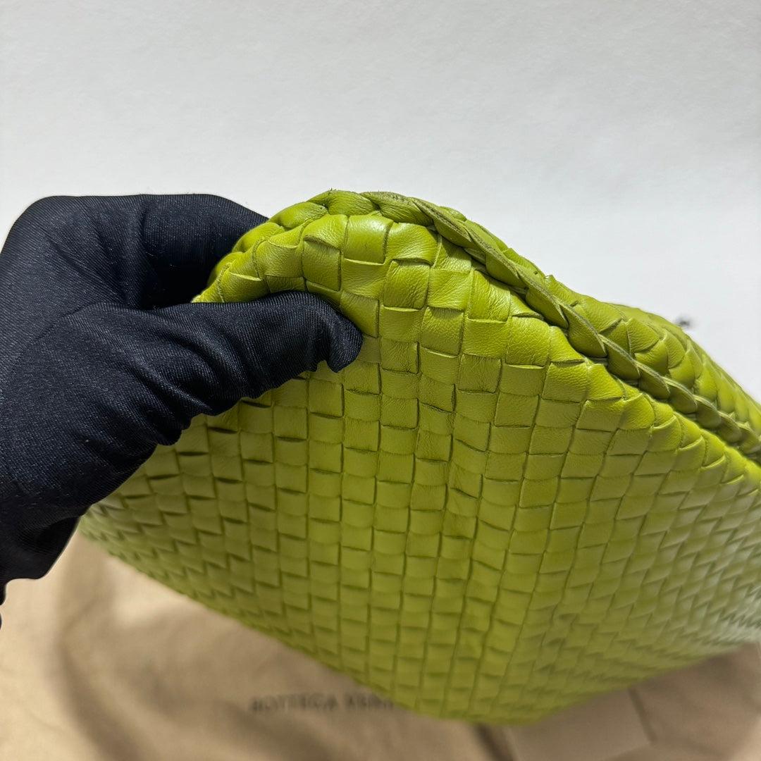 Bottega Veneta Hobo Bag Large Leather Mela Green 47cm 3