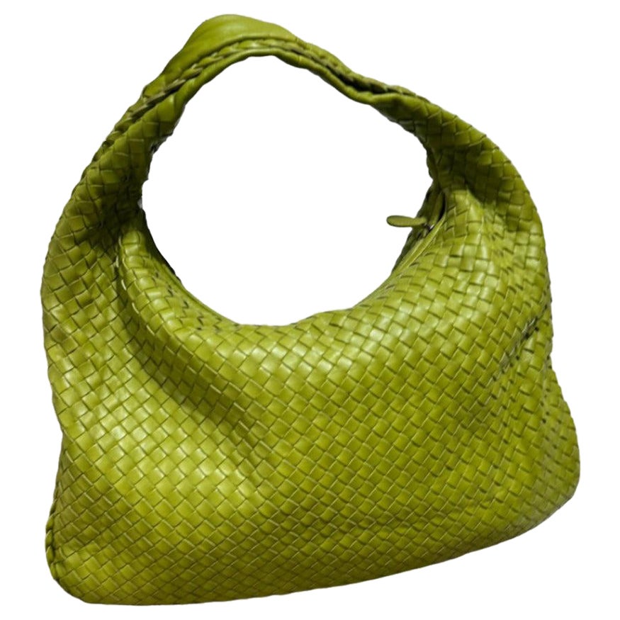 Bottega Veneta Hobo Bag Large Leather Mela Green 47cm